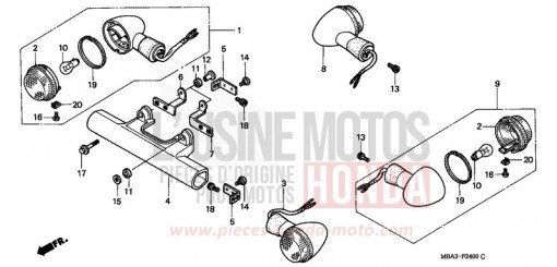 CLIGNOTANT VT750C2X de 1999